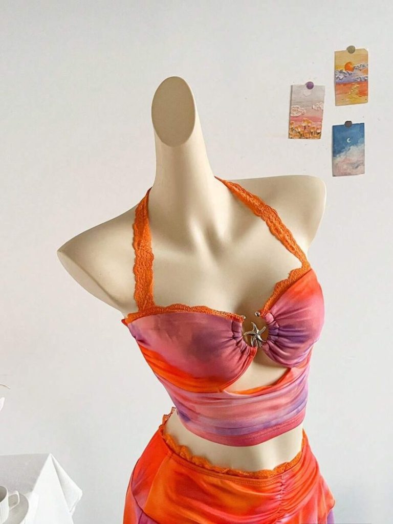 Ombre Lace Starfish Bikini Set