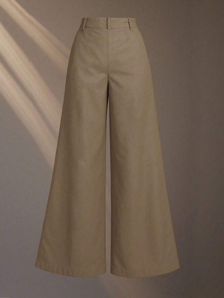 High-Waist Linen Wide-Leg Pants