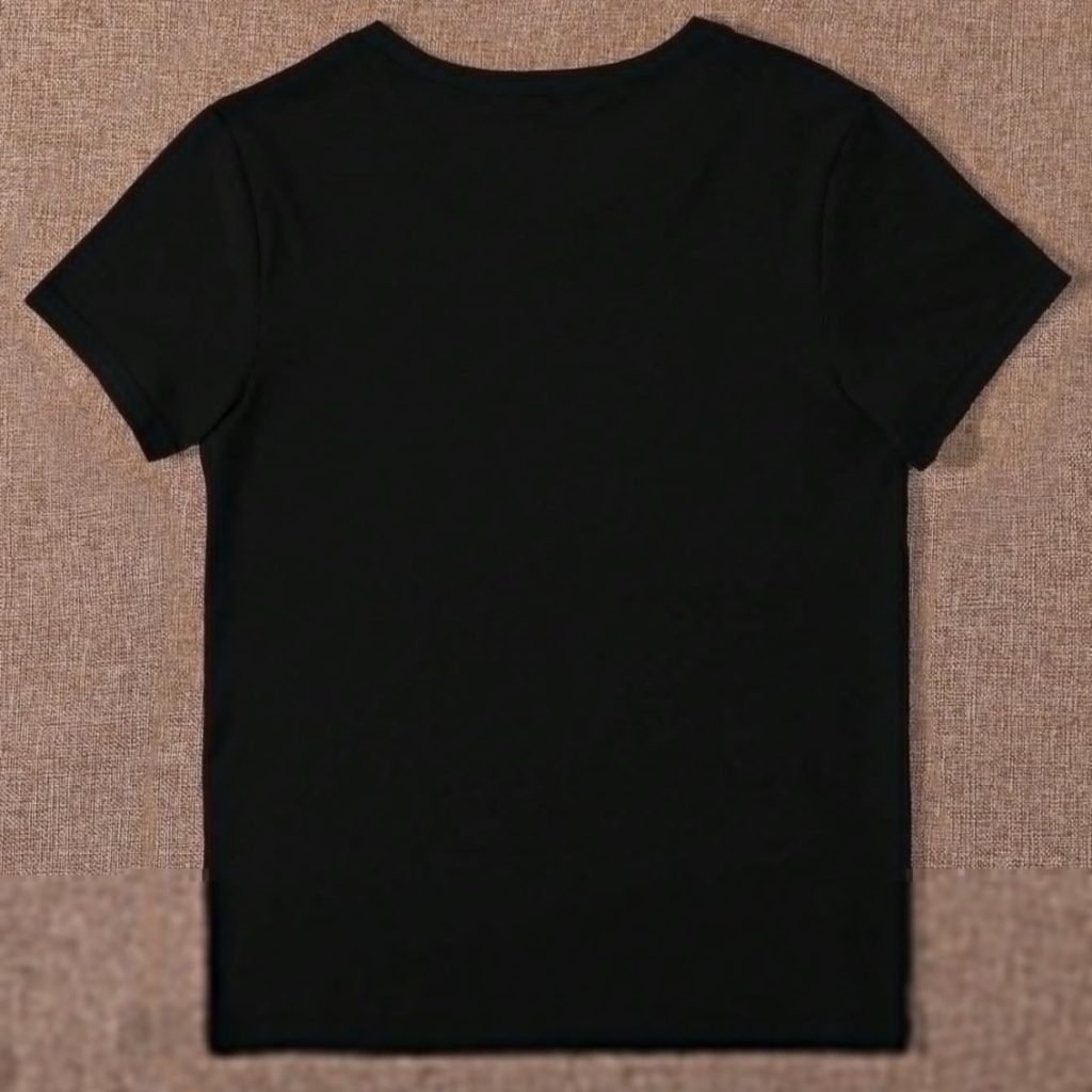 Basic Black Short-Sleeve Cotton Tee