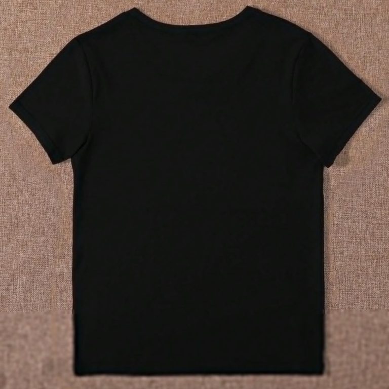 Basic Black Short-Sleeve Cotton Tee