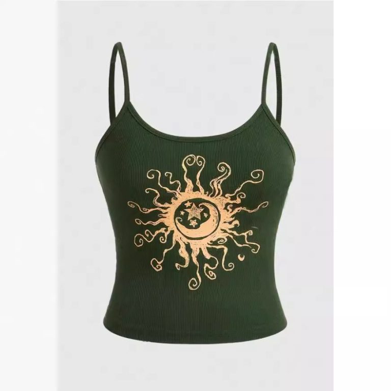 Boho Sun Moon Graphic Camisole