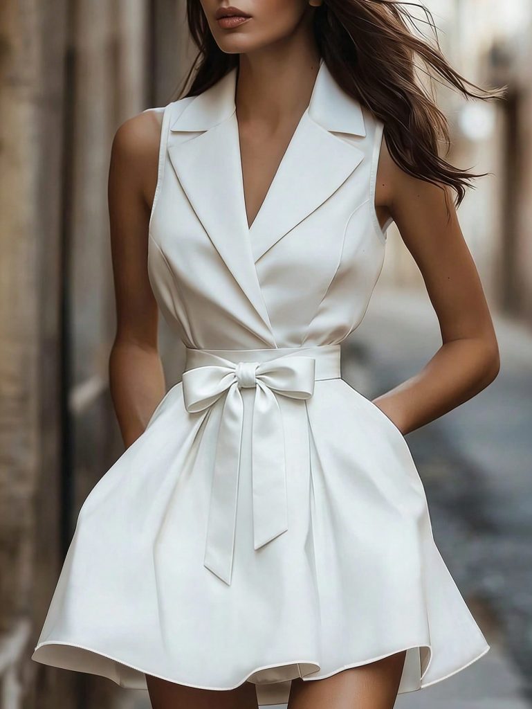White Blazer Mini Dress