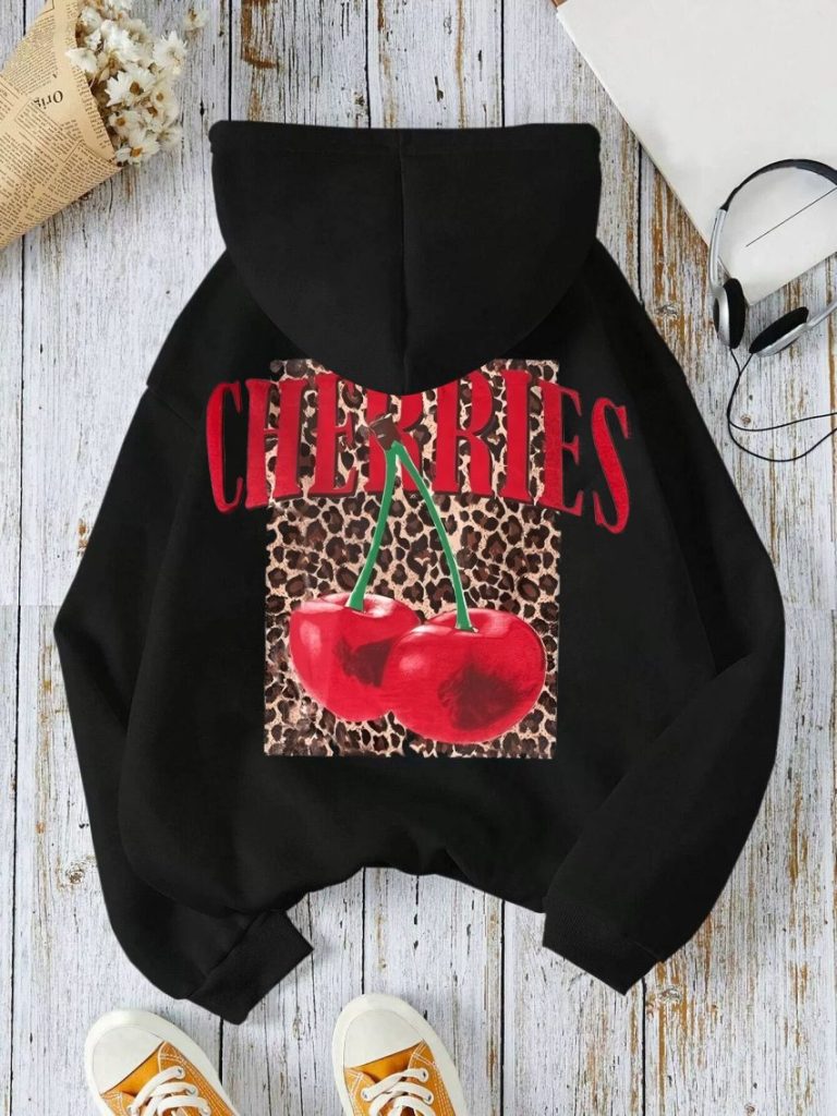 Cherry Leopard Hoodie
