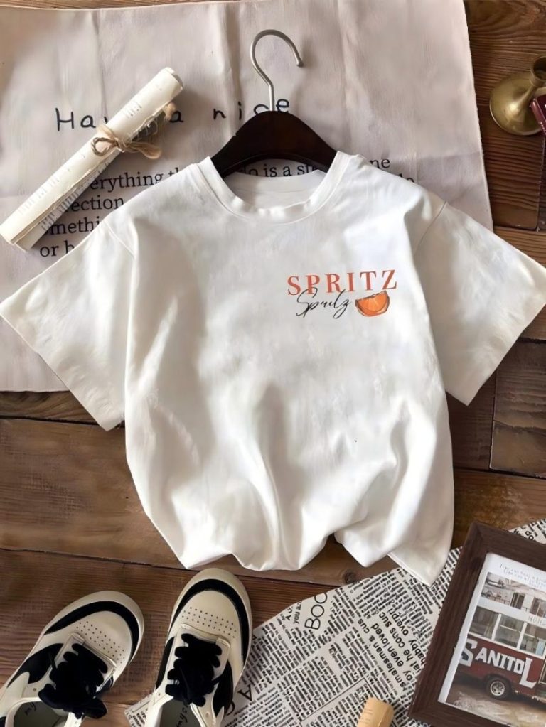 Spritz White Oversized Tee