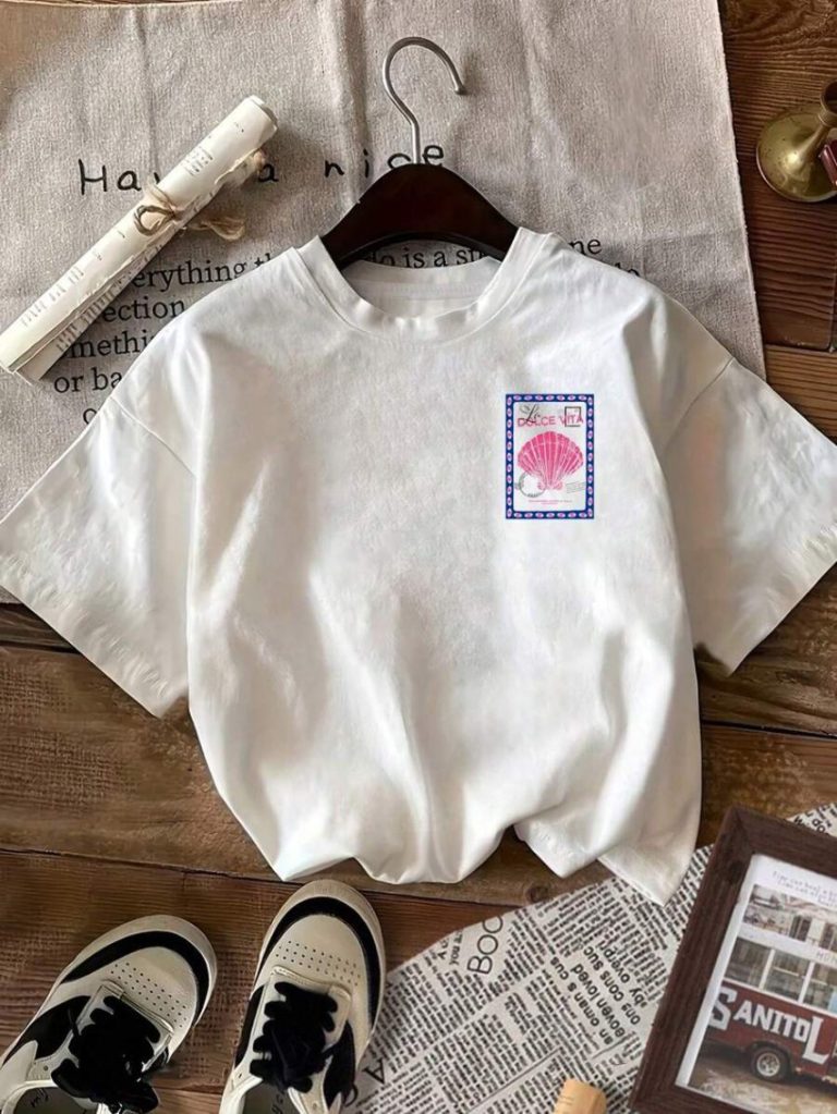 Seashell White Graphic Tee