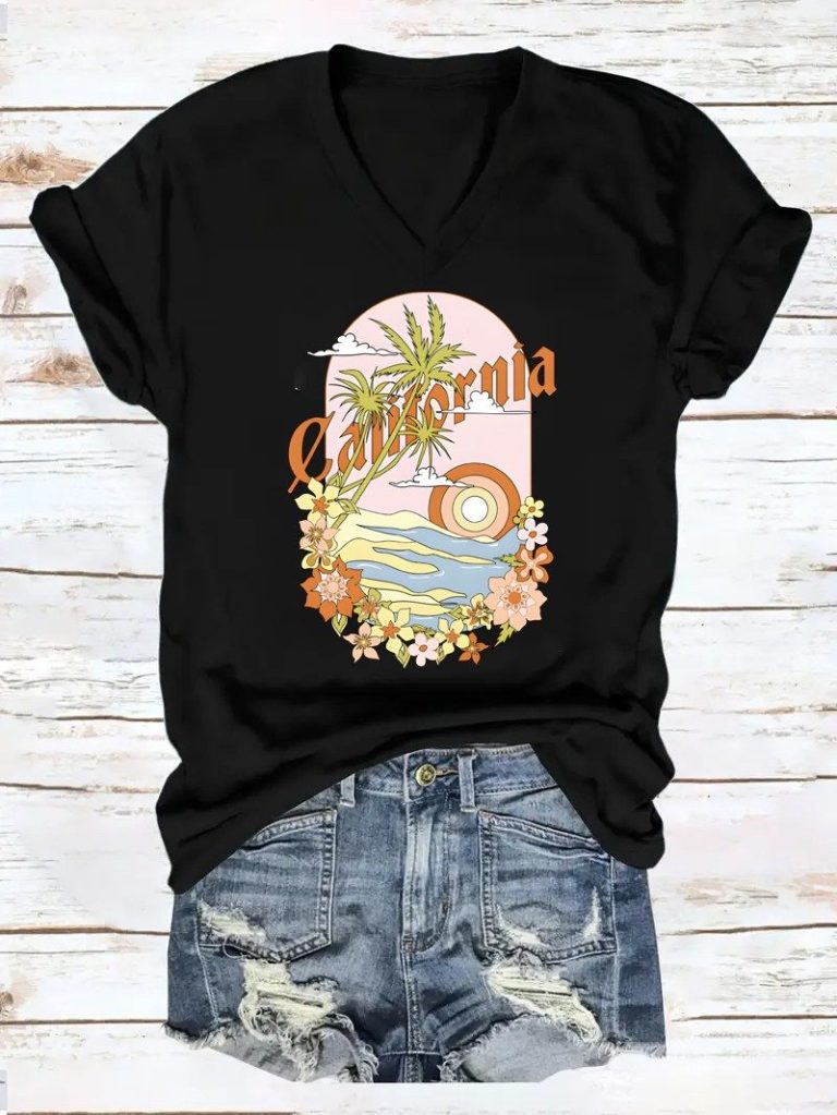California Palm Tree Graphic Tee