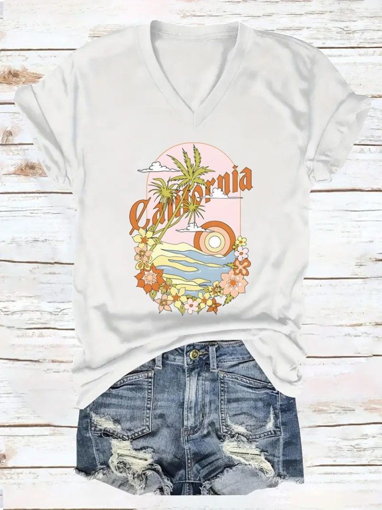 California Palm Tree Graphic Tee