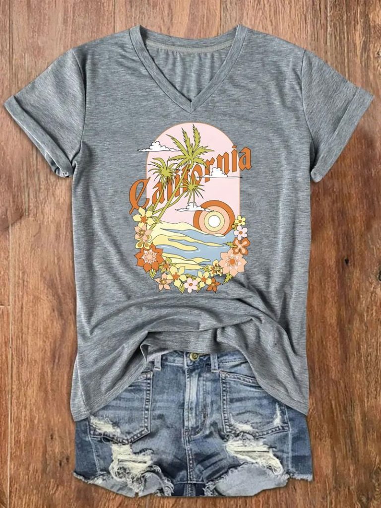 California Palm Tree Graphic Tee