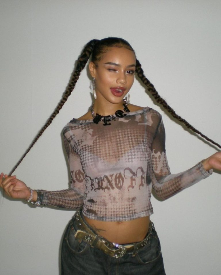 Sheer Mesh Gothic Crop Top
