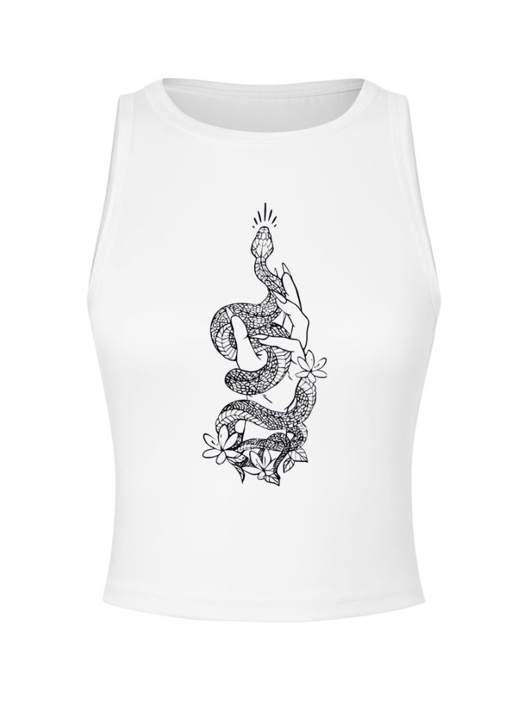 Marble Print Sleeveless Top