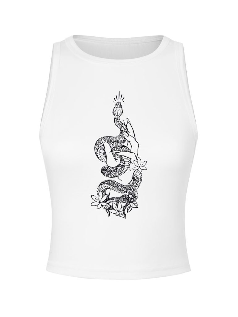 Marble Print Sleeveless Top