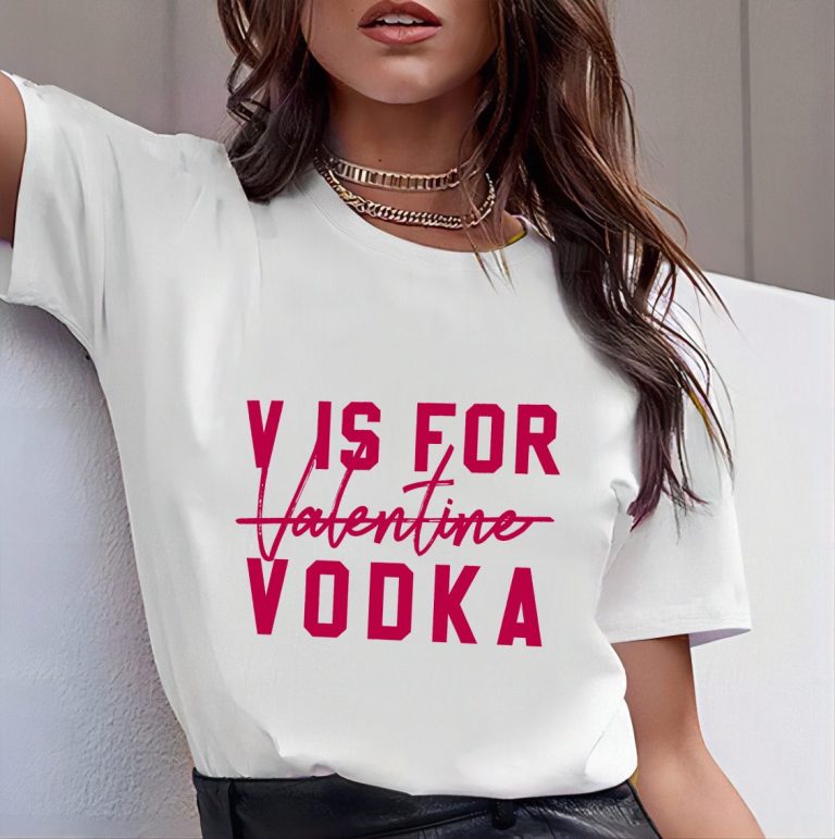 Pink Heart Print V-Neck Top