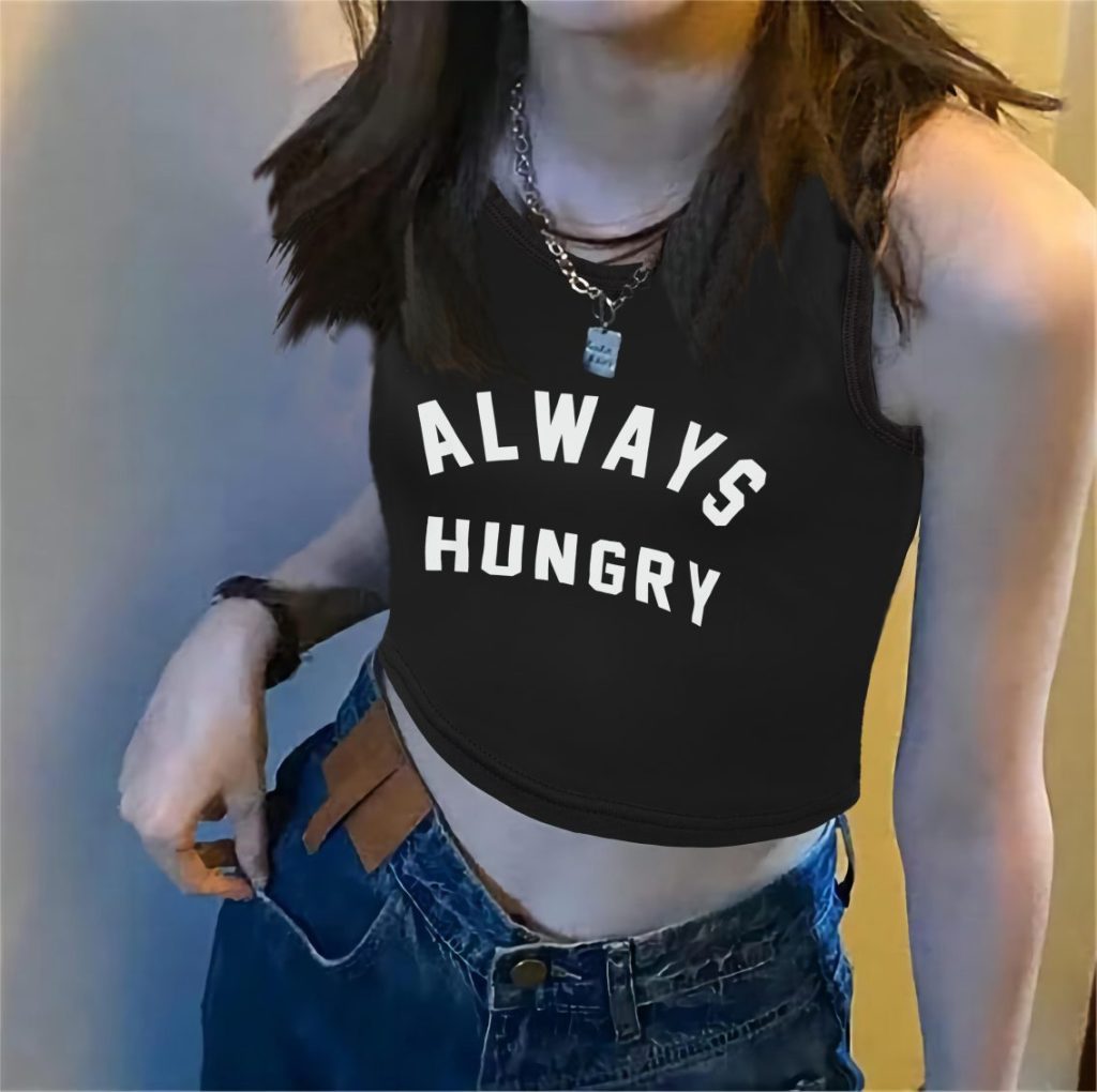 Black Rainbow Print Sleeveless Top