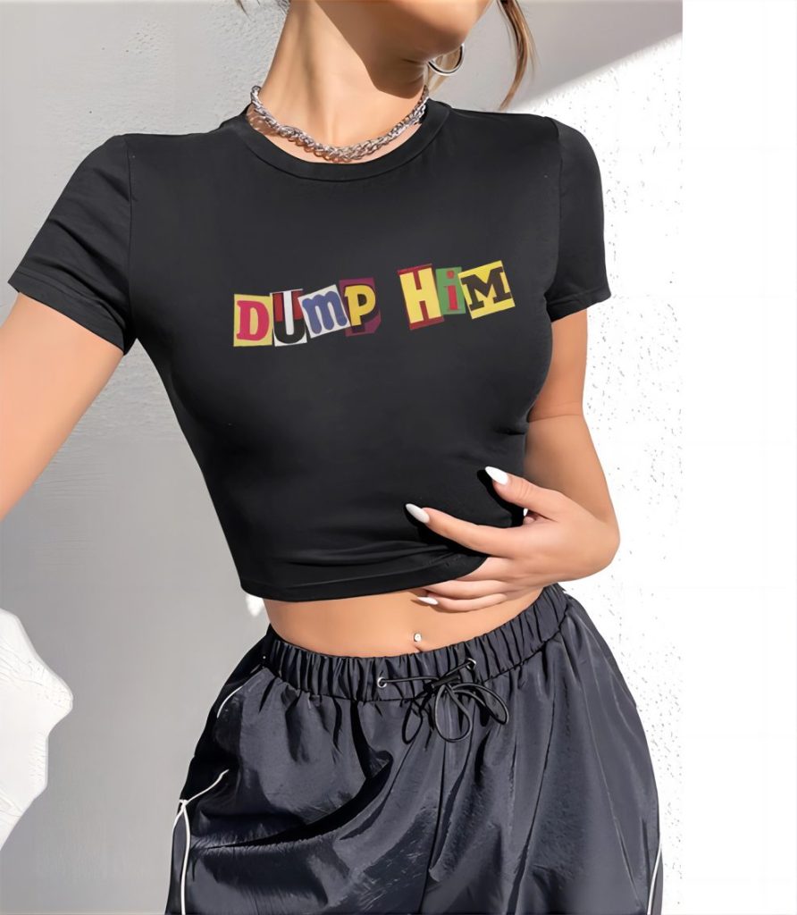 Multicolor Music Print Halter Tee