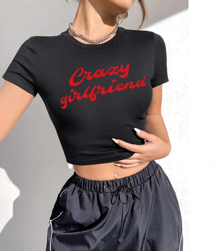 Red Heart Print Crew Tee