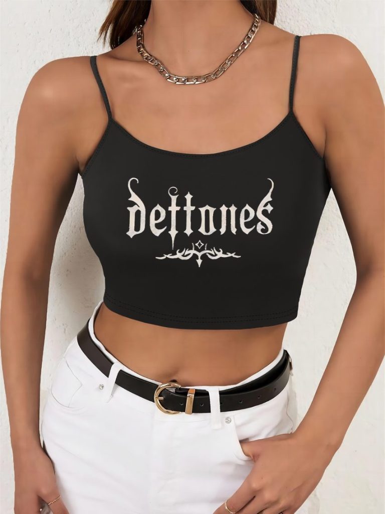 Music Print Halter Top