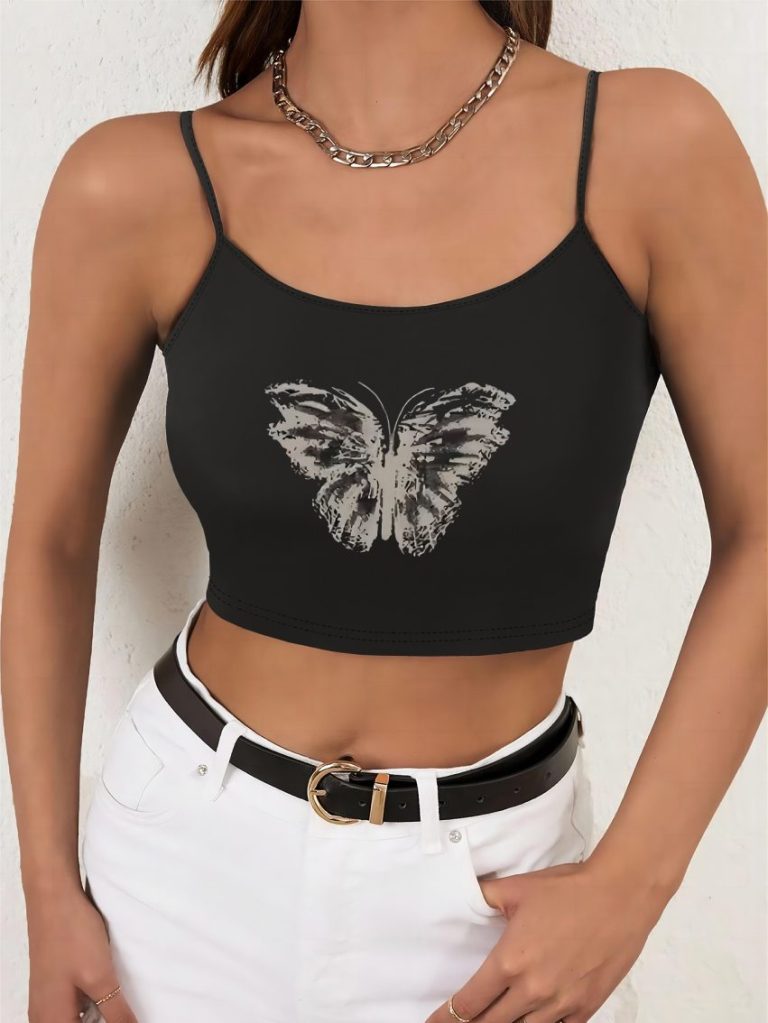 White Animal Print Top