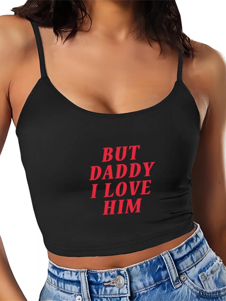 Red Heart Print V-Neck Top