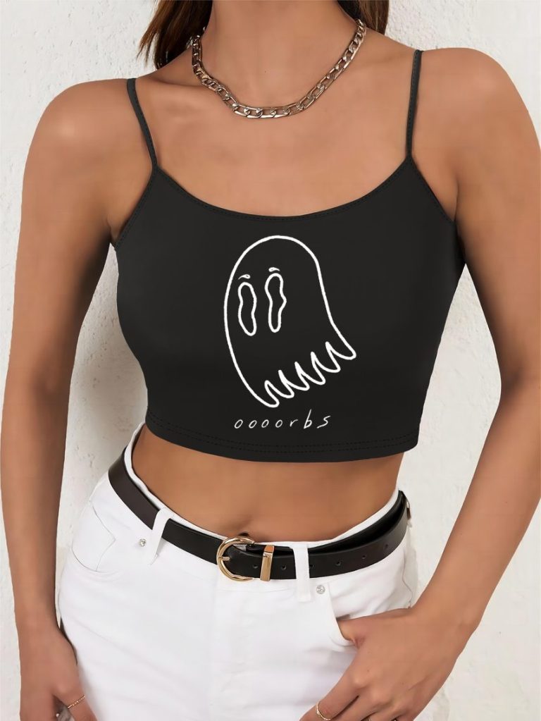 Smiley Print Halter Top