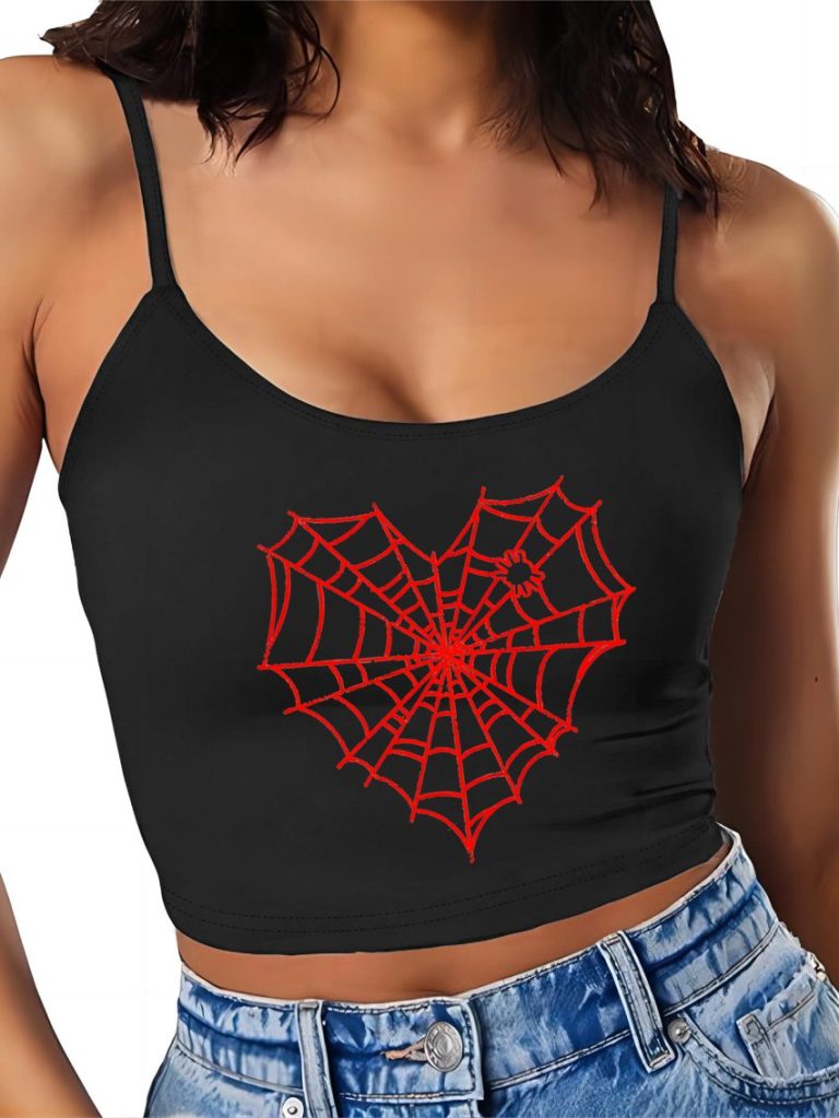 Orange Geometric Print Top