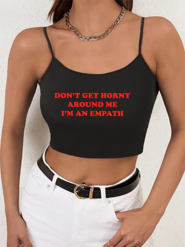 Black Animal Print Halter Top