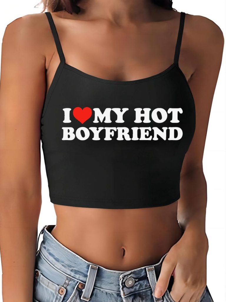 Red Smiley Print Halter Top