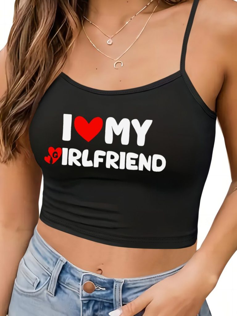 Brown Smiley Print Halter Top