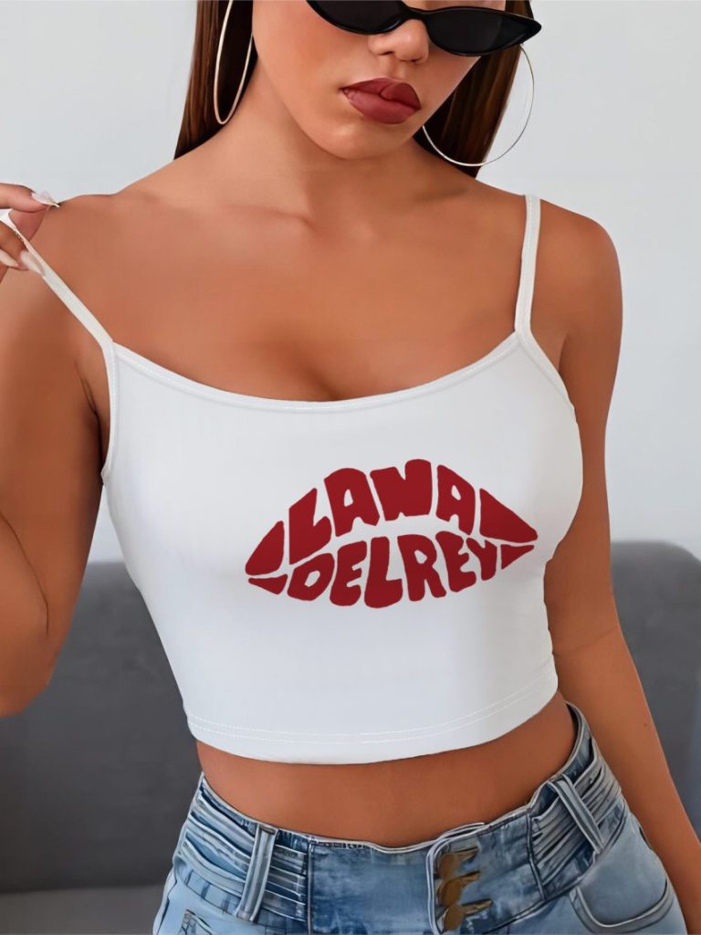 Flag Print 3-4 Sleeve Top