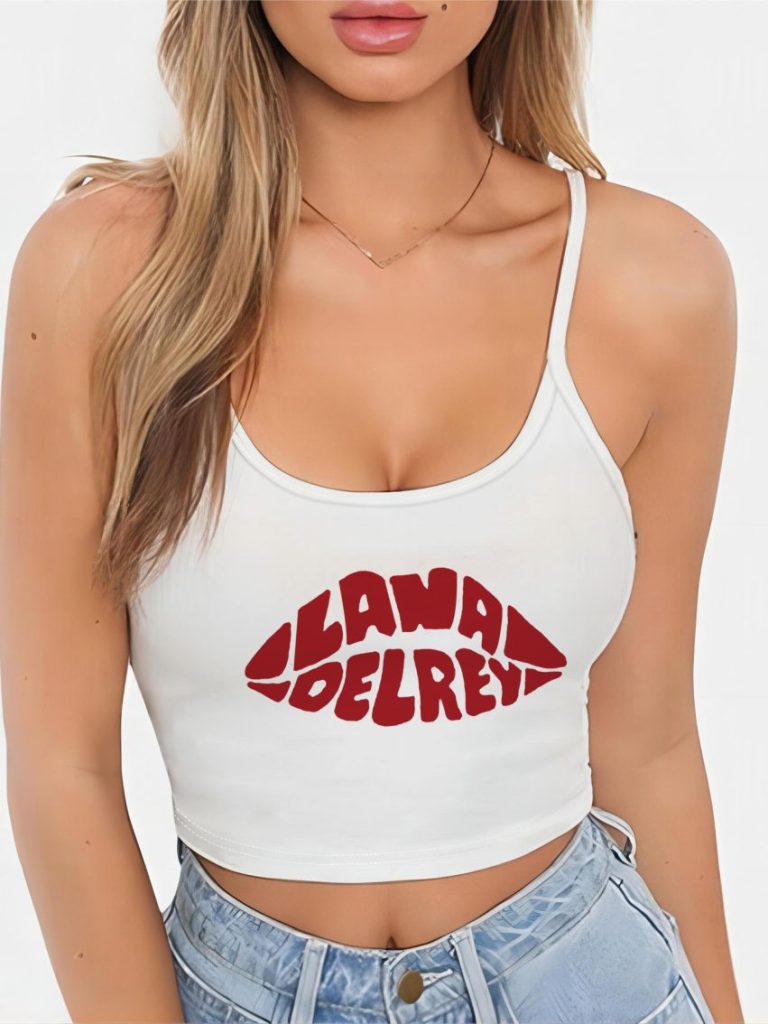 White Animal Print Crew Tee