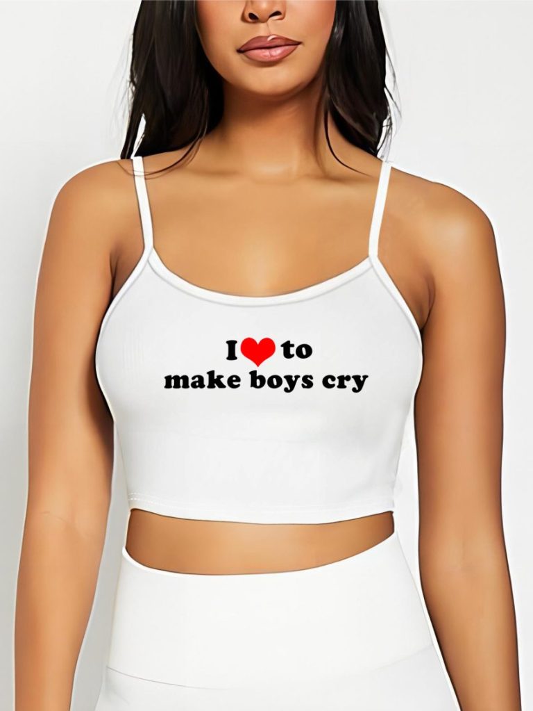 Beige Heart Print Collared Tee