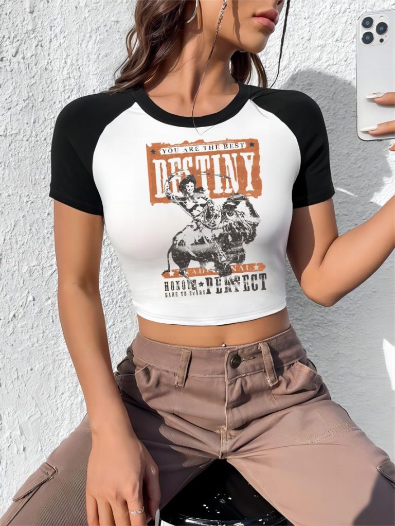 Orange Portrait Print Tee