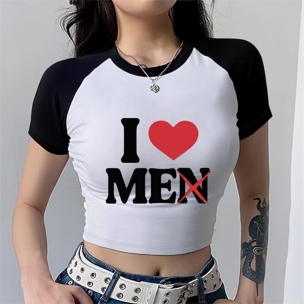 Red Cartoon Print Tee