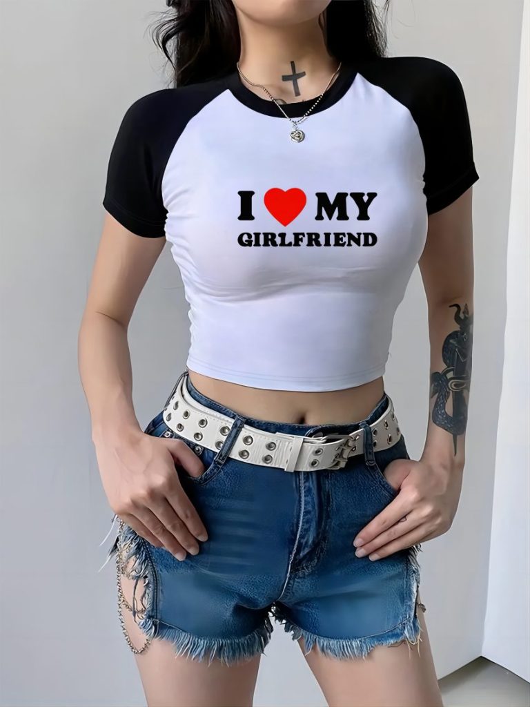 Gray Smiley Print Collared Tee