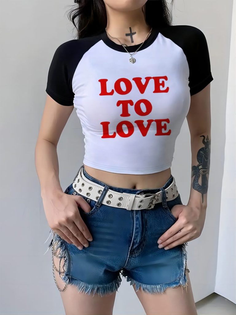 Beige Heart Print Halter Top