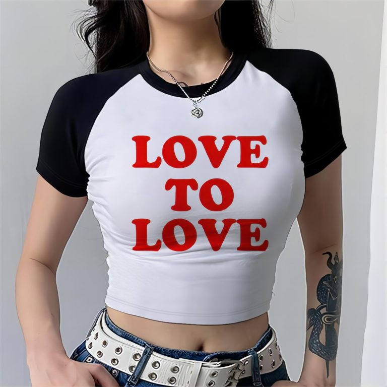 White Heart Print Halter Tee