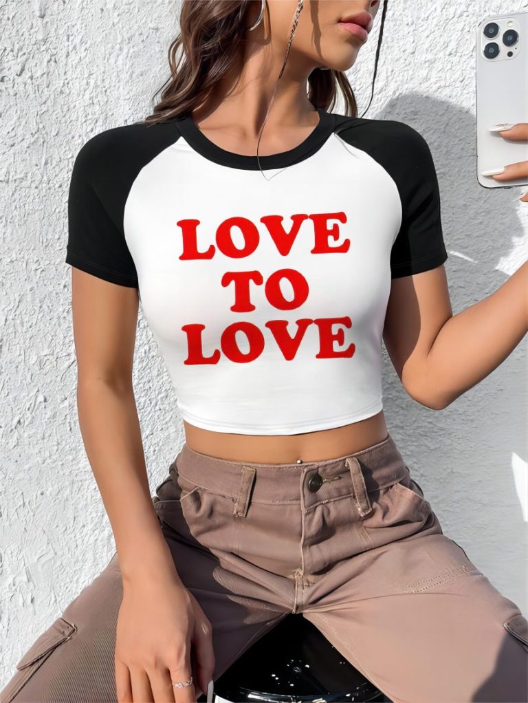 Brown Rainbow Print Crew Tee