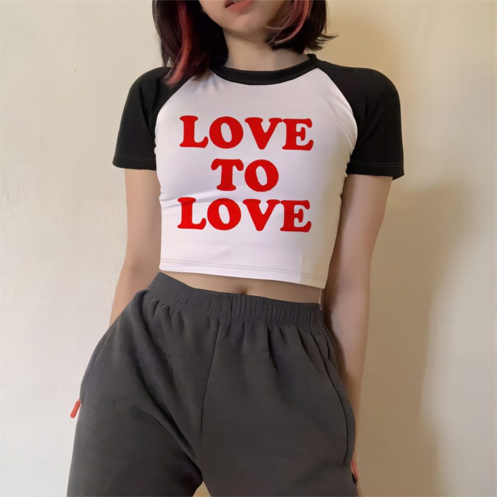 Red Rainbow Print Tee