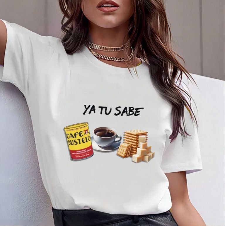 Yellow Cartoon Print Crew Tee
