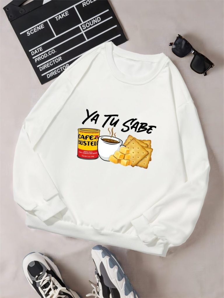 Yellow Letter Print Off-Shoulder Top
