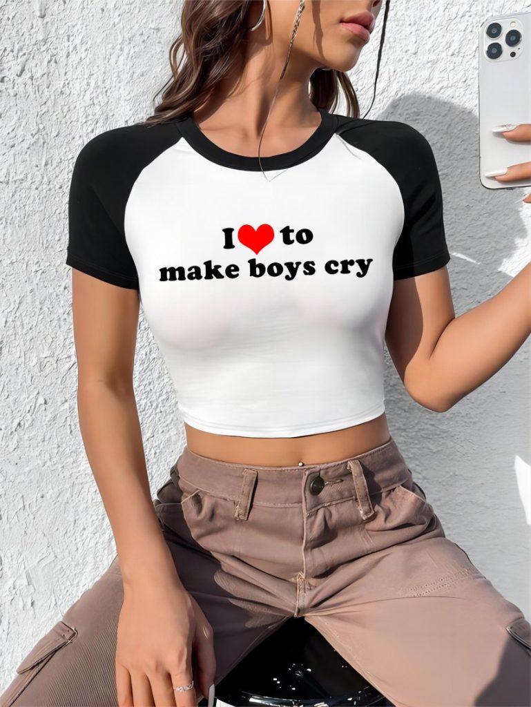 Beige Smiley Print Collared Tee
