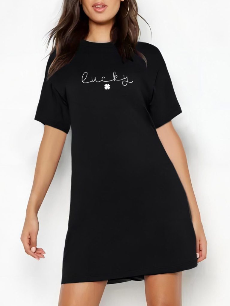 Abstract Print Cap Sleeve Tee