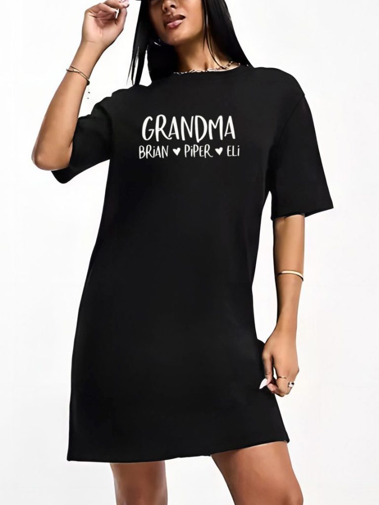 Black Cartoon Print Collared Tee