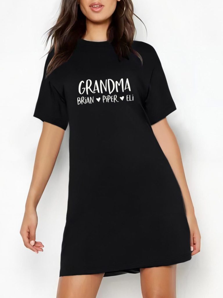 Gray Abstract Print Crew Tee