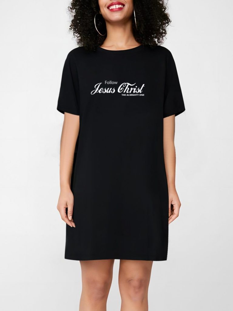 Black Heart Print Crew Tee