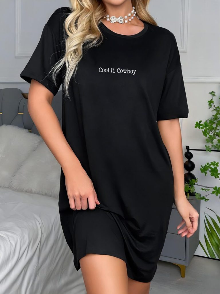 Gray Cotton Collared Tee