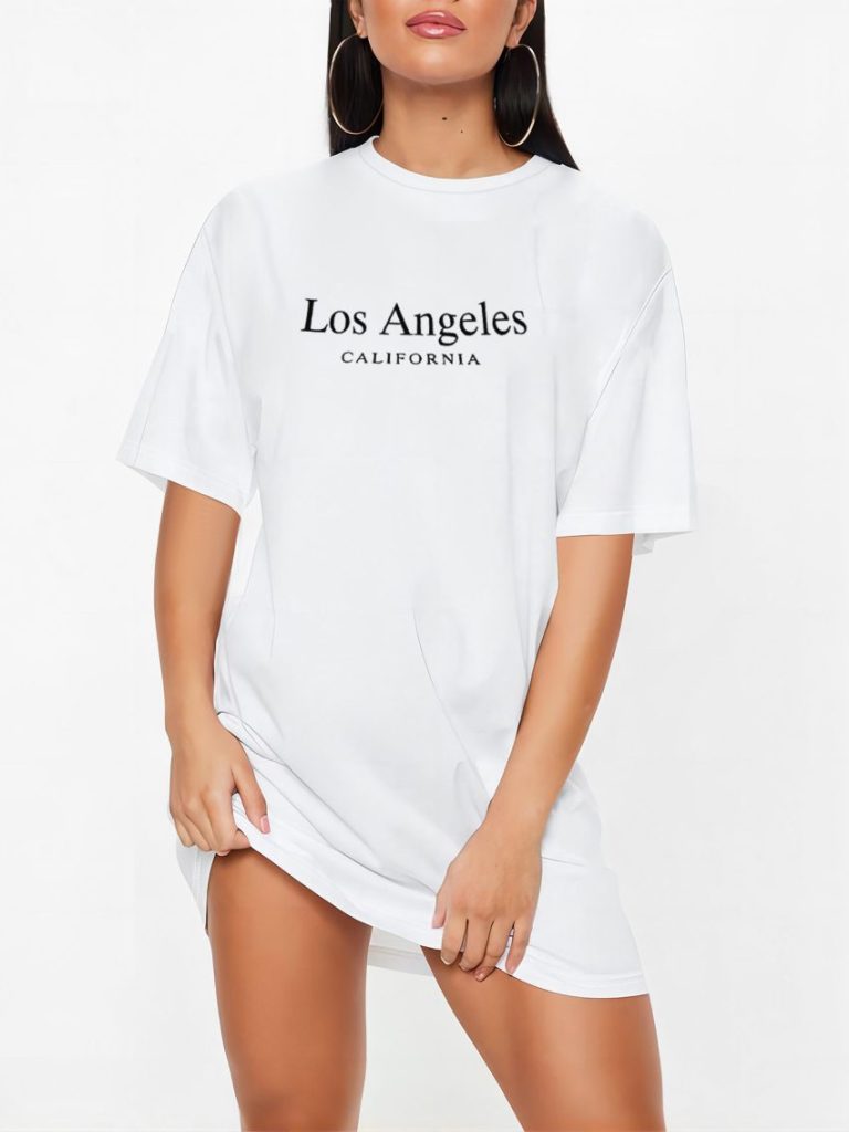 Beige Cotton Crew Tee