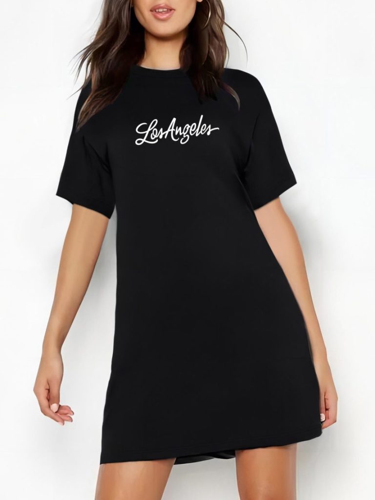 Geometric Print Collared Tee