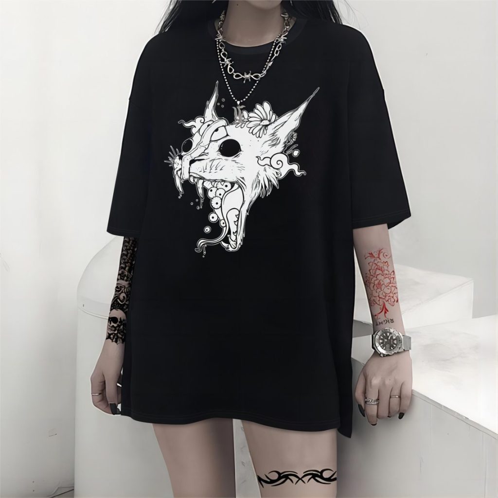 Star Print Collared Tee