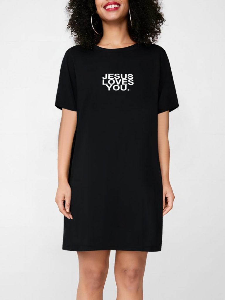 Brown Geometric Print Crew Tee