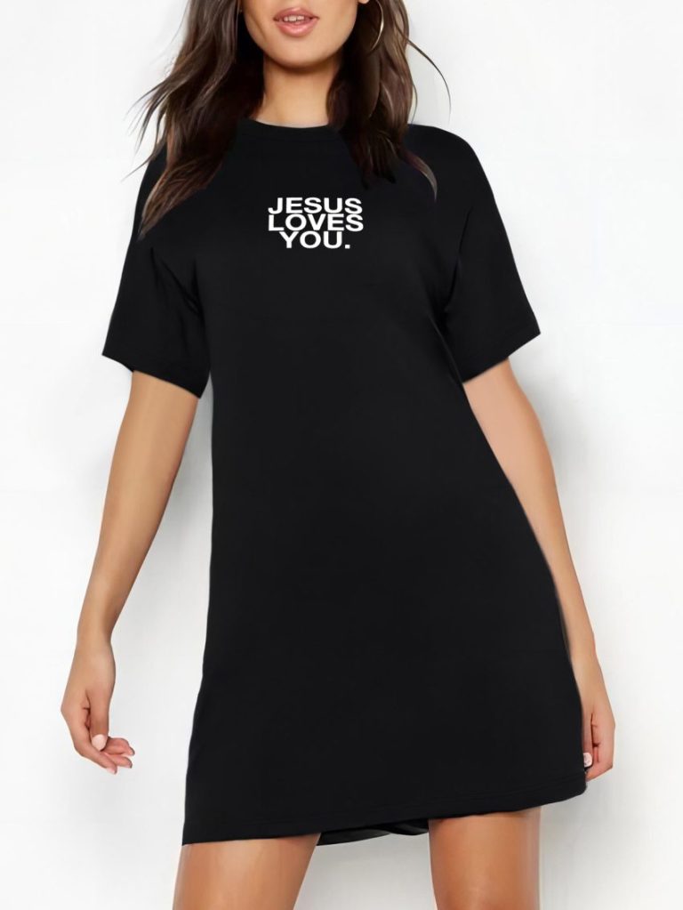 Red Cotton 3-4 Sleeve Tee